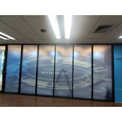 ป้ายสติ๊กเกอร์ติดกระจก งาน TECHNOLOGY DATA BACKGROUND