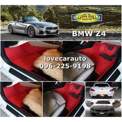 พรมรถยนต์ 6D สีแดงสด BMW Z4