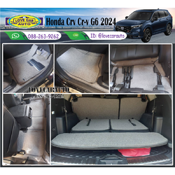 พรมปูพื้นรถยนต์ Honda Cr v G6 พรมดักฝุ่นสีเทา