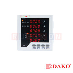 "DAKO" DN-3UIF35J มิเตอร์จอแสดงผล LED (มิเตอร์วัด โวลท์ แอมป์ ความถี่ 3 เฟส 5 แถว) METER LED DISPLAY