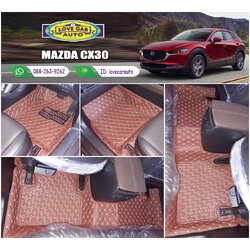 พรมรถยนต์ 6D สีกาแฟ Mazda CX-30