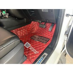 พรมปูพื้นรถยนต์ 6D Ford Everest 2020 สีแดงไวน์