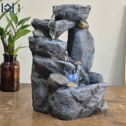 น้ำพุน้ำล้นตั้งโต๊ะ รุ่นรหัส21022 น้ำผุดแต่งบ้านตั้งโต๊ะเสริมฮวงจุ้ย อ่างน้ำพุจำลอง น้ำพุมงคล ของขวัญ