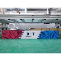 ป้ายพิมพ์ลงบนแผ่นอะคริลิค งานบีแอนด์ที แฮร์นิสด้า