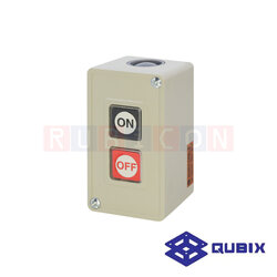QUBIX CPB-2 สวิตซ์กดจม ON-OFF 3A 250VAC SCREW TERMINAL M4 ติดตั้งแบบลอย PLASTIC (POWER PUSHBUTTON SWITCH)