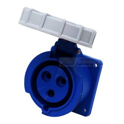 "DAKO PLUG" HTN 4131 ปลั๊กตัวเมียฝังตรงกันน้ำ 2P+E 16A 230V IP67