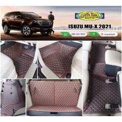 พรมรถยนต์ 6D สีกาแฟ Isuzu Mu-x 2021