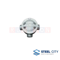 STEEL CITY OJ บ๊อกซ์กลมกันน้ำ 3 ทาง (JUNCTION BOXES WITH COVERS)
