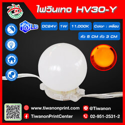 ไฟLED หัววินเทจ HV30-Y สีเหลือง