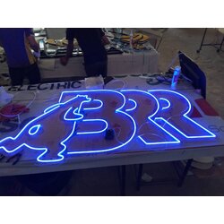 งานป้ายไฟนีออนเฟล็กซ์แอลอีดี งานป้ายไฟโลโก้นีออน งานBRR