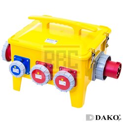 "DAKO PLUG" A24MA02-2 กล่องปลั๊กกระจายไฟ 63A 3P+N+E 400V IP65 (ชุดปลั๊ก IP67)