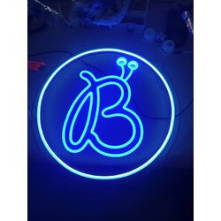 ป้ายไฟนีออนแอลอีดี งานโลโก้ตัว B