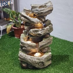 น้ำพุตั้งพื้นหน้าบ้าน รุ่นFF026 น้ำล้นเสริมฮวงจุ้ยแต่งสวน อ่างน้ำตกจำลอง น้ำพุสำเร็จรูป