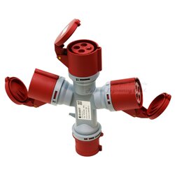 DAKO PLUG HTN 1024 ปลั๊กแยกสามทาง (3P+E) 32A IP44