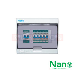 Nano Electric® CM40B-06 ตู้คอนซูเมอร์ยูนิต SHIHLIN/NANO เมน+6ช่อง ( พร้อมเมน 40 A+ลูกย่อย) ( 1 ชิ้น/กล่อง )