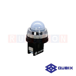 QUBIX CPNR-302W ไพล็อตแล้มป์ แบบต่อตรง Ø30 mm. 3 จังหวะ สีขาว (WHITE) LED 220VAC (PILOT LAMPS : Ø30 mm.)