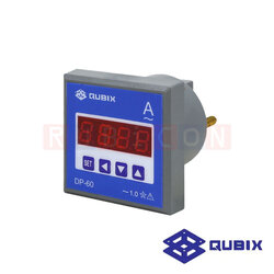 QUBIX DP-T60A พาเนลมิเตอร์แบบดิจิตอล ดิจิตอลแอมมิเตอร์ ต่อตรง (DIGITAL PANEL METER DP SERIES 60x60MM. (DIGITAL AMPMETER DIRECT)