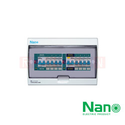 Nano Electric® CSB-M4R4(C) ตู้คอนซูเมอร์ยูนิต บัสบาร์แยก Consumer unit Split Bus SHIHLIN/NANO (Main MCB+4 MCB&Main RCBO+4 MCB)(1 ชิ้น/กล่อง)