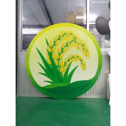 รับทำป้ายอะคริลิค ป้ายโลโก้อะคริลิค งานป้ายโลโก้รวงข้าว