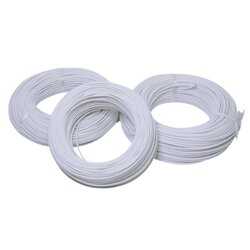 "DAKO" REH-DK 0.50 สายไฟฟ้าทนความร้อน (ใยแก้วหุ้มยาง) 190 ํC 0.50 SM.MM ควาวยาว 100 เมตร (SILICON RUBBER INSULATED WIRE OUTER SIEGE WITH GLASS FIBER BRAIDS )