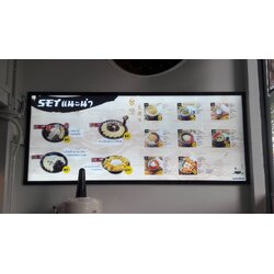 ป้ายไฟกรอบกระจายแสงแอลอีดี งานร้านขนมหวานเต้าหู้