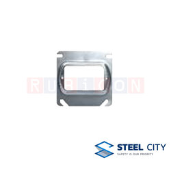 STEEL CITY BY45 ฝาปิดสแควบ๊อกซ์ 4" x 4" เสริมนูนเดี่ยว (SQUARE COVERS 4" x 4")