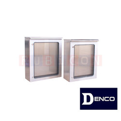 DENCO DSG-S-17 ตู้กันฝุ่น ตู้สแตนเลส ฝา 2 ชั้นกระจก กันน้ำมีหลังคา ขนาด : 800X1200X250 มม. วัสดุเหล็กสแตนเลสหนา 1.5 มม. (Compact Enclosure MODEL DSG-S)