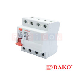 "DAKO" KNL5-63-3P+N 415V 6kA เบรกเกอร์กันดูด RESIDUAL CURRENT CIRCUIT BREAKER (RCCB)
