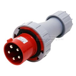 "DAKO PLUG" HTN 0351 ปลั๊กตัวผู้กลางทางกันน้ำ (3P+N+E) 63A 400V 6H IP67