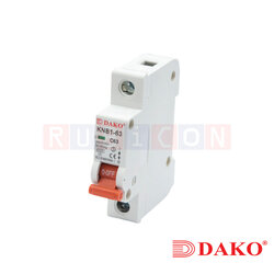 "DAKO" KNB1-63-1P 240V เซอร์กิตเบรกเกอร์ สำหรับคอนซูมเมอร์ยูนิต และโหลดเซ็นเตอร (MCB)