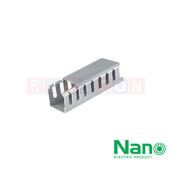 NNWD 4040-Gray NANO-รางเก็บสายไฟโปร่ง-สีเทา ขนาด W40xH40xL2000 mm.
