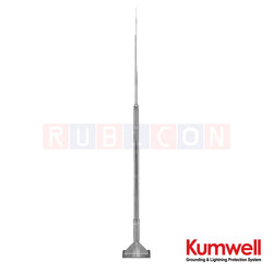 KUMWELL LTSP-3000 เสาไฟล่อฟ้าชนิดตั้งพื้น (ชุบสังกะสีแบบจุ่มร้อน) สูง 3 ม. (Self - Standing Lightning Pole (Hot Dip Galvanized) Pole, Height 3 m
