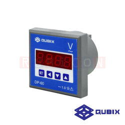 QUBIX DP-T60V พาเนลมิเตอร์แบบดิจิตอล ดิจิตอลโวลท์มิเตอร์ (DIGITAL PANEL METER DP SERIES 60x60MM. (DIGITAL VOLTMETER)