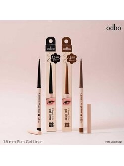 ODBO 1.5MM SLIM GEL LINER OD3021 เจลไลเนอร์มือใหม่ติดแกลม เนื้อนุ่มลื่น เขียนง่าย ไม่เป็นขุ่ย แห้งไว ติดทนนาน กันน้ำ กันเหงื่อ