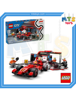 **MTS Toys**เลโก้ Lego 60443 City : F1 Pit Stop & Pit Crew with Ferrari Car