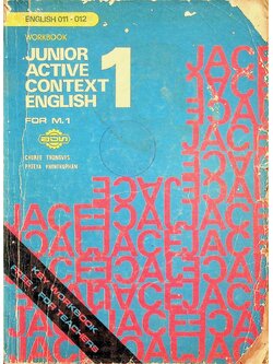 KEY WORKBOOK JUNIOR ACTIVE CONTEXT ENGLISH 1 ENGLISH 011 - 012 FOR M.1