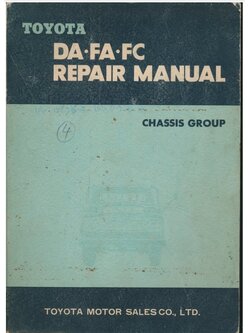 TOYOTA DA FA FC REPAIR MANUAL CHASSIS GROUP