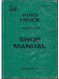 HINO TRUCK MODEL KR SHOP MANUAL