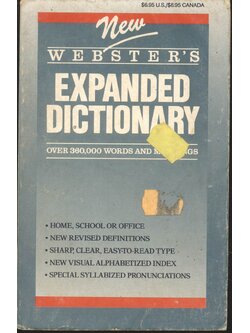 NEW EXPANDED WEBSTER'S DICTIONARY