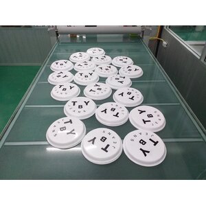 รับทำป้ายอะคริลิค ติดสติ๊กเกอร์ลงบนแผ่นอะคริลิค งานTBY JEANS