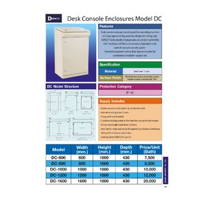 DENCO-ตู้เฉียง DC Desk Console Enclosures DC