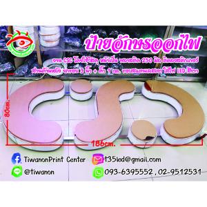 ป้ายตัวอักษรออกไป งาน CSC