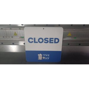 ป้ายโอเพ่น ป้ายเปิดปิดร้าน ป้ายงานพิมพ์ลงบนแผ่นอะคริลิค