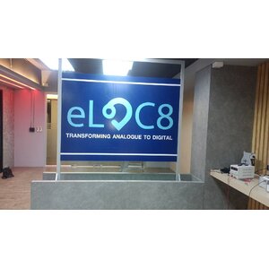 งานป้ายพิมพ์ลงบนแผ่น ด้วยเครื่องพิมพ์UVและLATEX งานTransforming Analogue to Digital