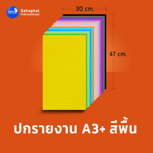ปกเอ3+ สีพื้น