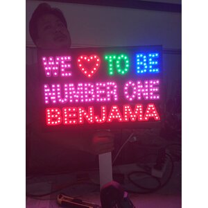 ป้ายไฟเชียร์ งานเบนจามะ