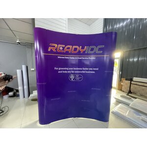 งานป้ายชุดนิทรรศการเคลื่อนที่ ป้ายPOPUP งานREADY IDC
