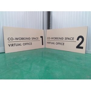งานพิมพ์ลงบนแผ่นอคริลิค งานVIRTUAL OFFICE CO-WORKING SPACE