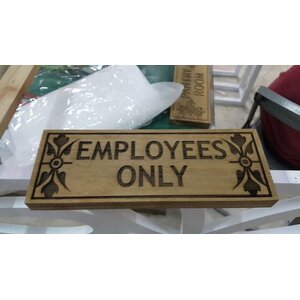 งานซีเอ็นซีไม้ งานEMPLOYEES ONLY