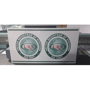 ป้ายงานพิมพ์ISO9001 และ Certified Quality Management